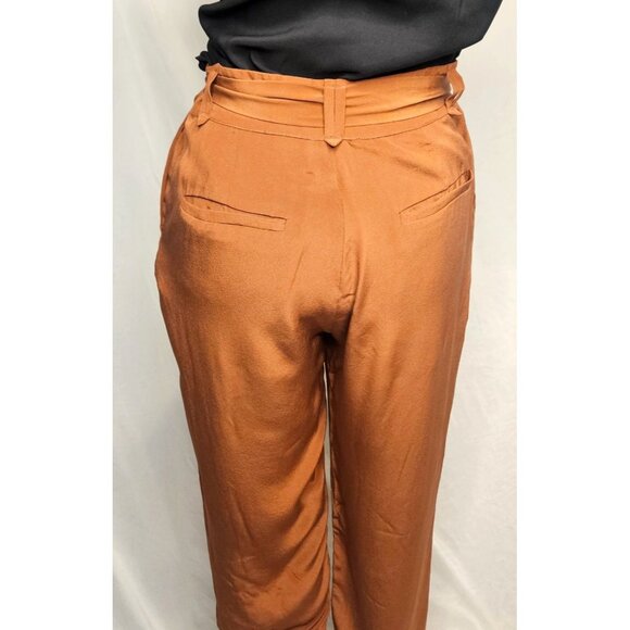 Sezane Women's Silk Boho High Waist Trouser Size 4 - Picture 3 of 11